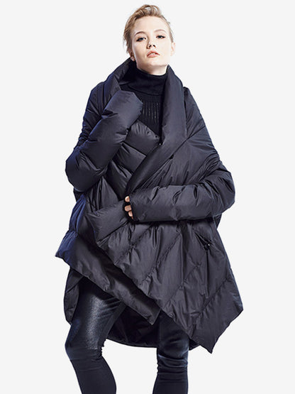 Women's Down Jacket Irregular Duck Down