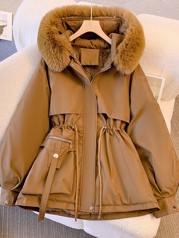 Women Jacket Faux Fur Polyester