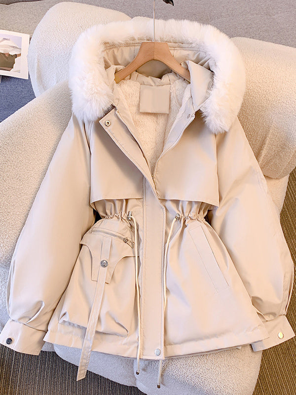 Women Jacket Faux Fur Polyester