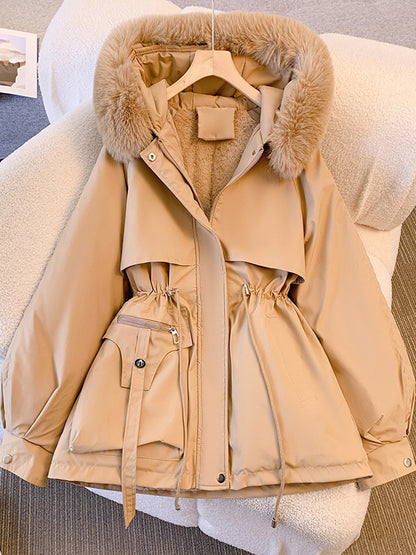 Women Jacket Faux Fur Polyester