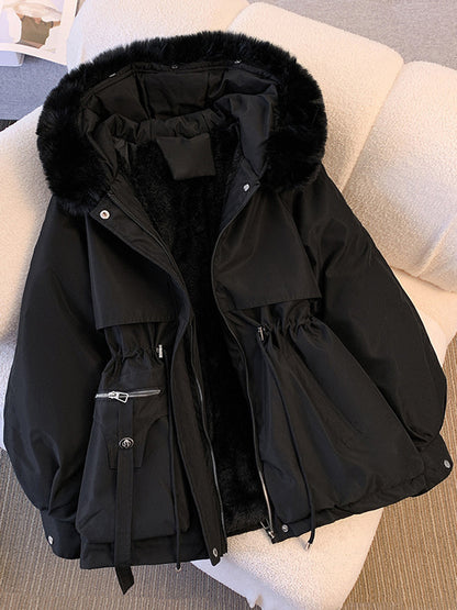 Women Jacket Faux Fur Polyester