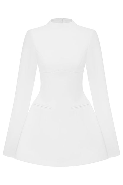 Molly Open Back Long Sleeve Mini Dress