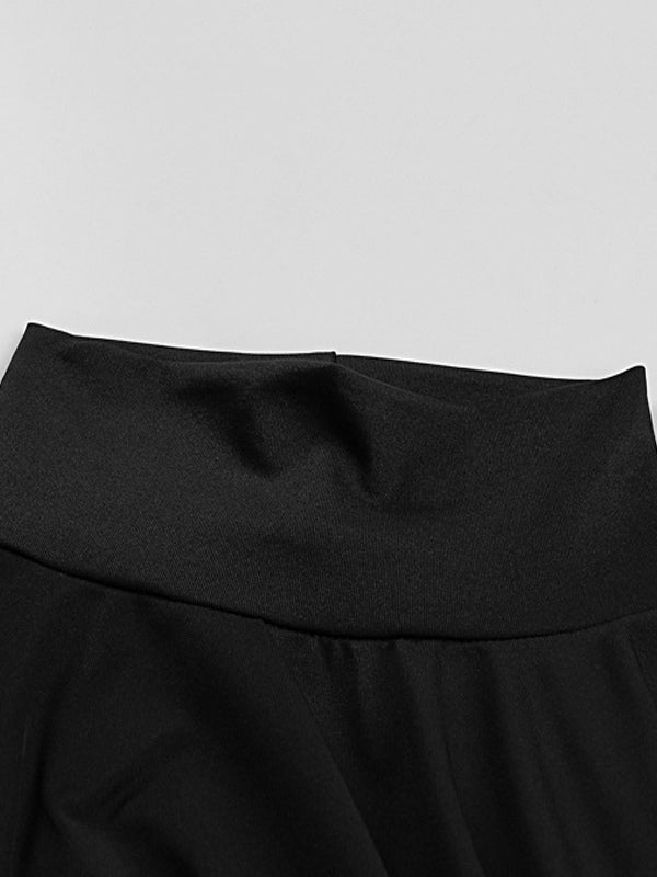 Two Piece Co-ord Set For Women High Turtleneck Top And High-slit Long Skirt Spring Outfit 2026