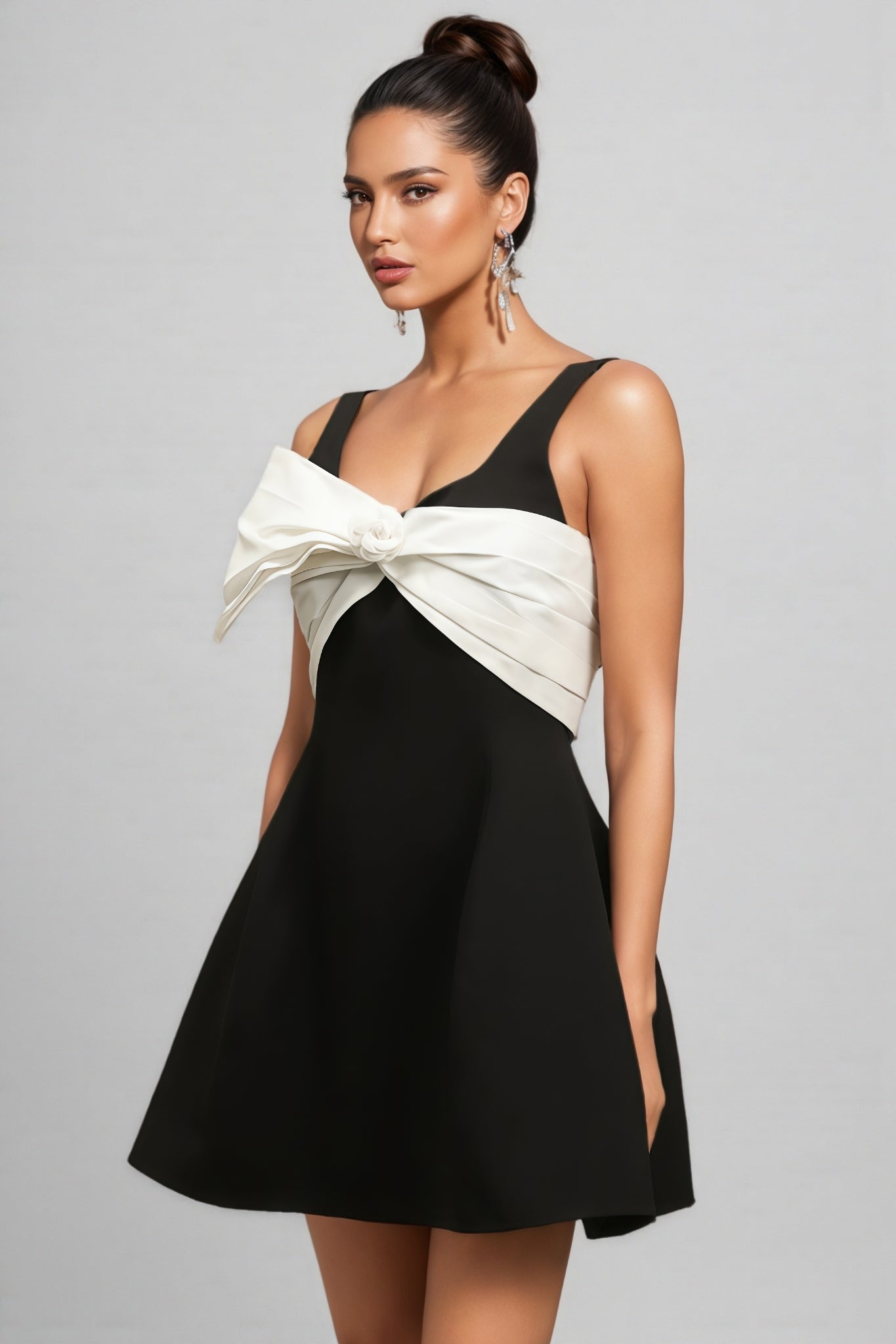 Deirdre Sleeveless Bow Mini Dress