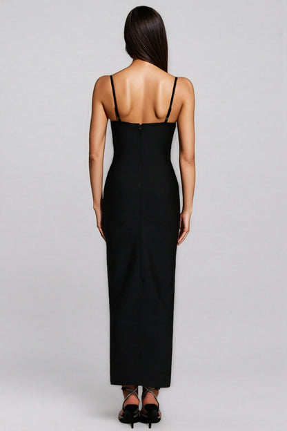 Zohara Sleeveless Diamond Bandage Maxi Dress