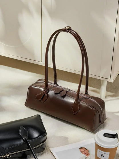 Genuine Leather Women's Shoulder Wristlet