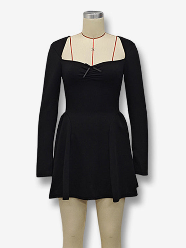 Sexy Mini Dress Long Sleeve A-Line Dress For Women 2026
