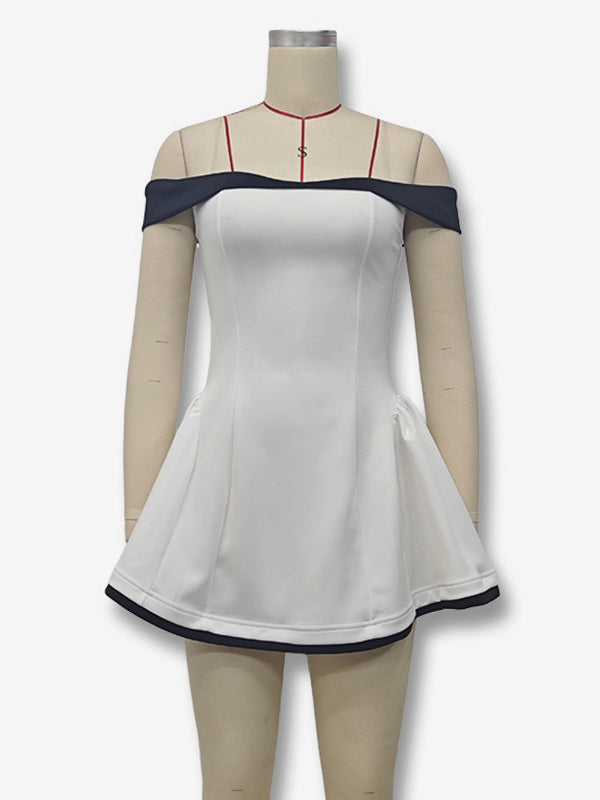 Off-Shoulder Mini Dress Long Sleeves A-Line Sexy Birthday Party Dress For Women 2026