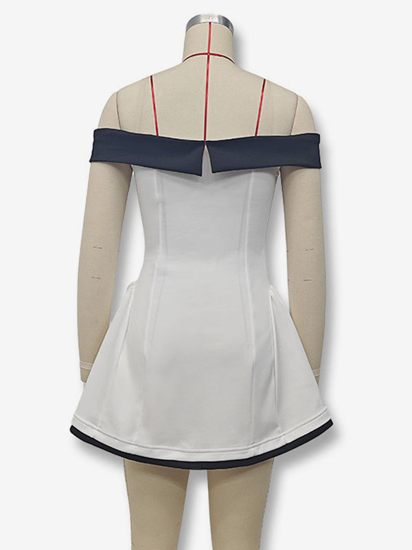 Off-Shoulder Mini Dress Long Sleeves A-Line Sexy Birthday Party Dress For Women 2026