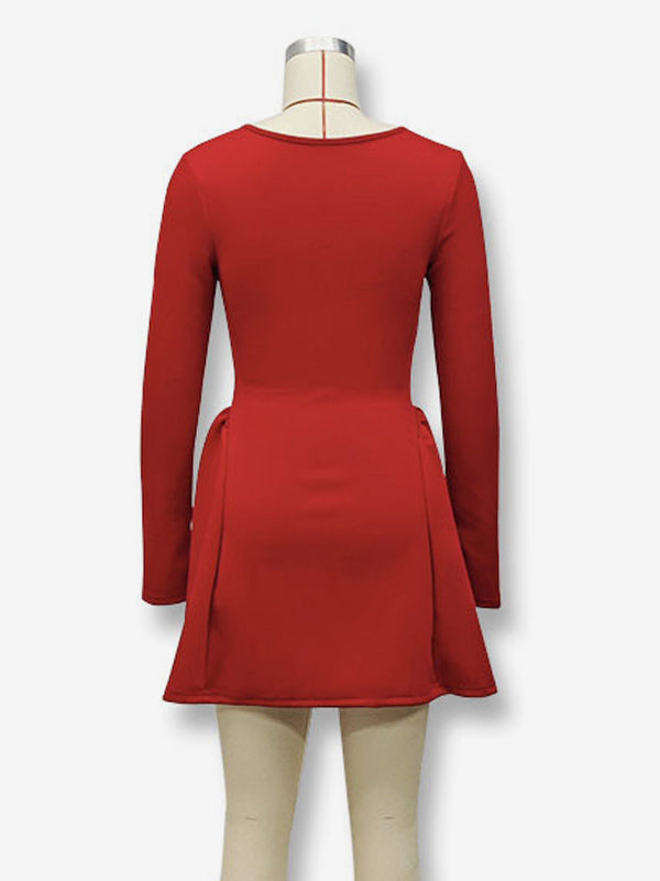 Sexy Mini Dress Long Sleeve A-Line Dress For Women 2026