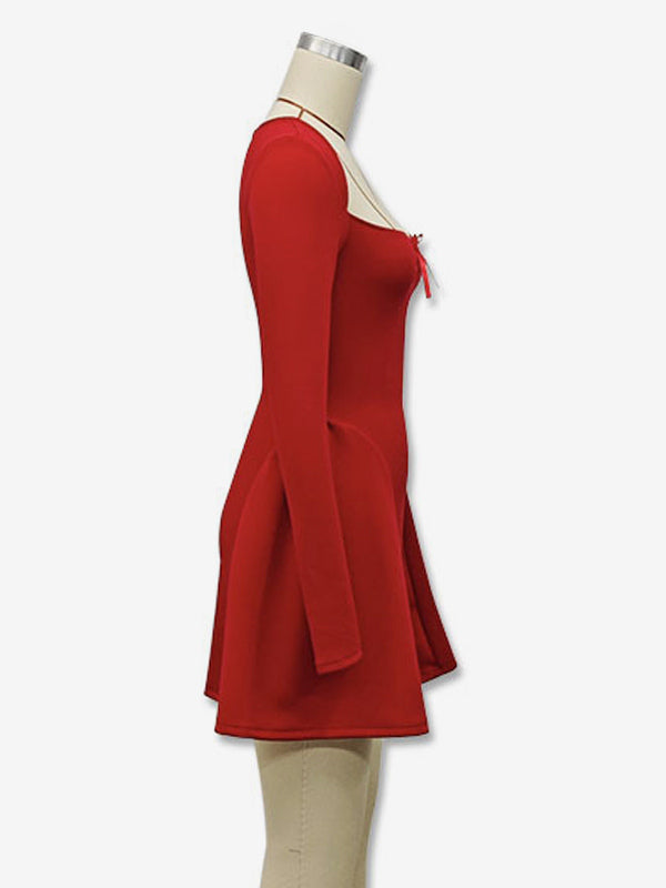Sexy Mini Dress Long Sleeve A-Line Dress For Women 2026