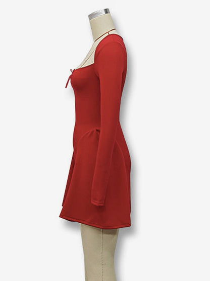 Sexy Mini Dress Long Sleeve A-Line Dress For Women 2026