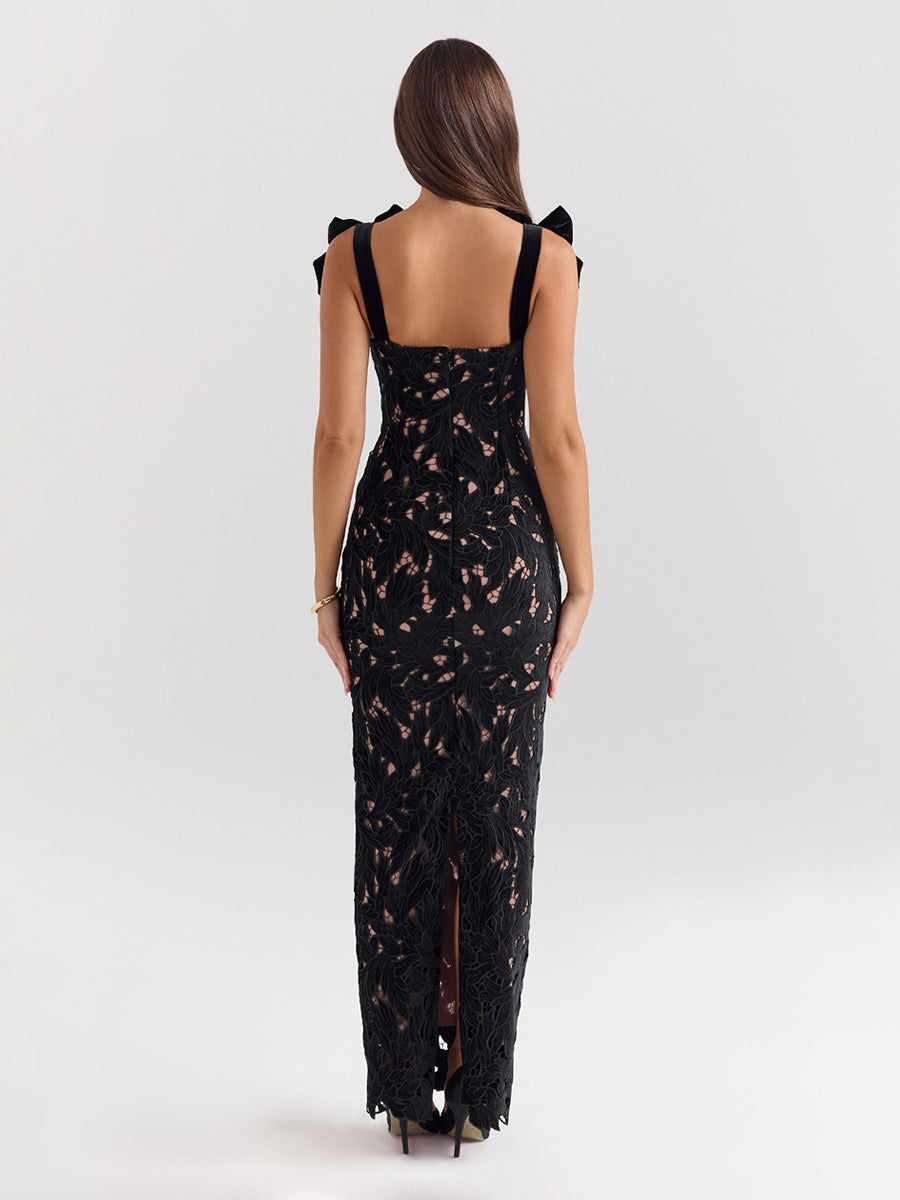 Bodycon Long Dress With Bow Straps Summer Long Party Dress For Women 2026