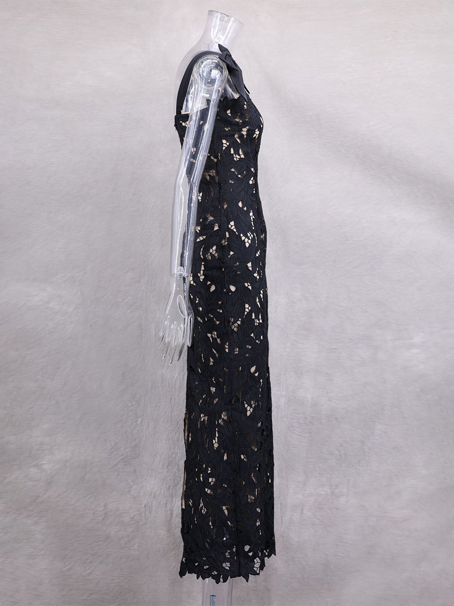 Bodycon Long Dress With Bow Straps Summer Long Party Dress For Women 2026