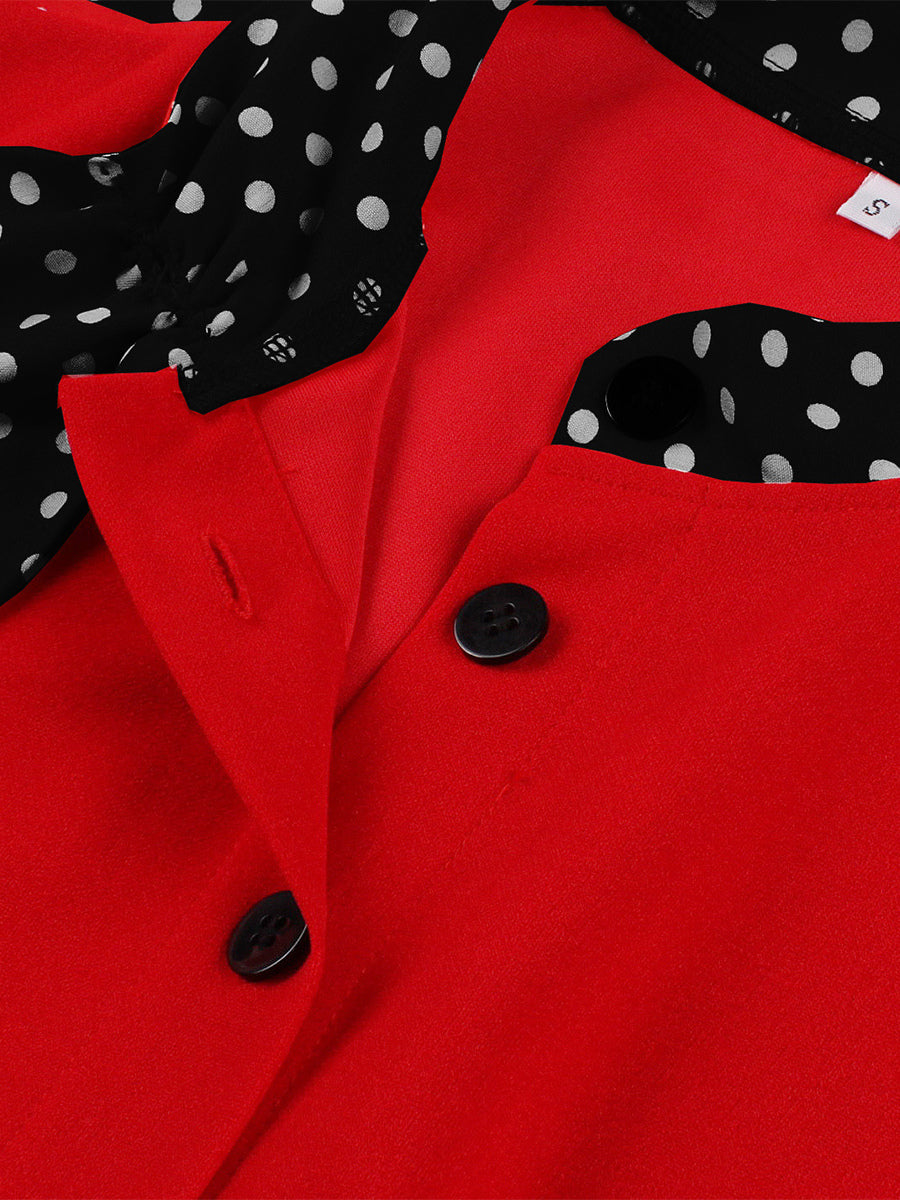 Retro Polka Dot Shirt Dress With Tie And Belt Vintage Inspired Midi Dress For Women 2026