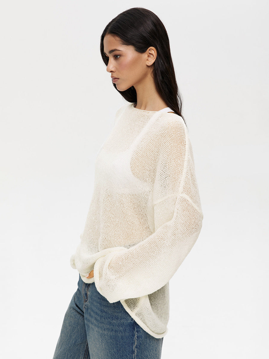 Casual Long-Sleeve Knit Top For Women 2026
