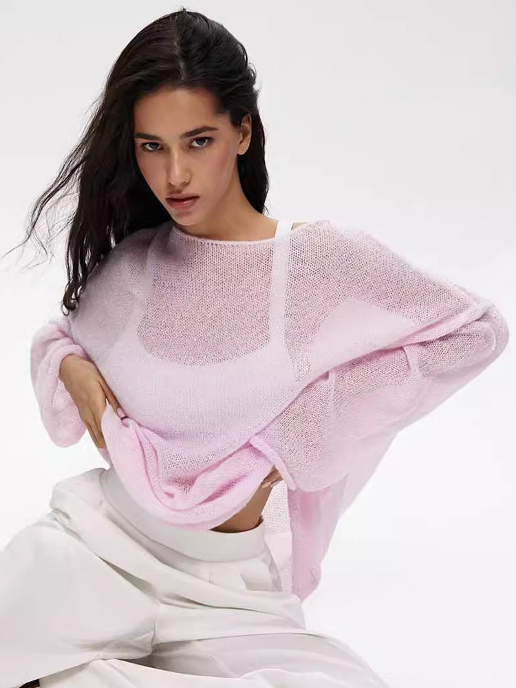 Casual Long-Sleeve Knit Top For Women 2026