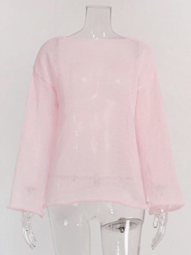 Casual Long-Sleeve Knit Top For Women 2026