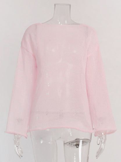 Casual Long-Sleeve Knit Top For Women 2026