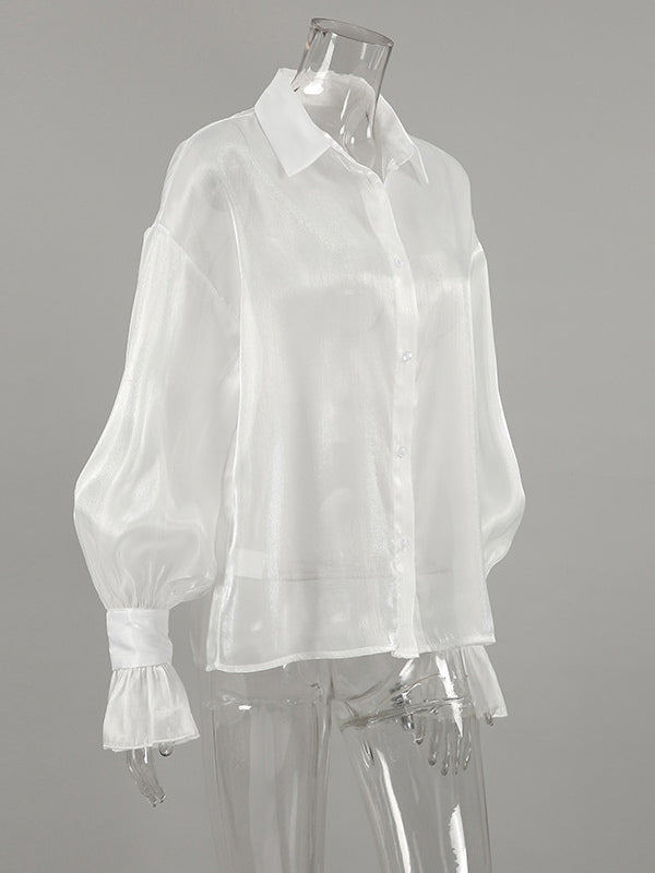See-through Long Sleeve Shirt Sun Protection Top For Women 2026