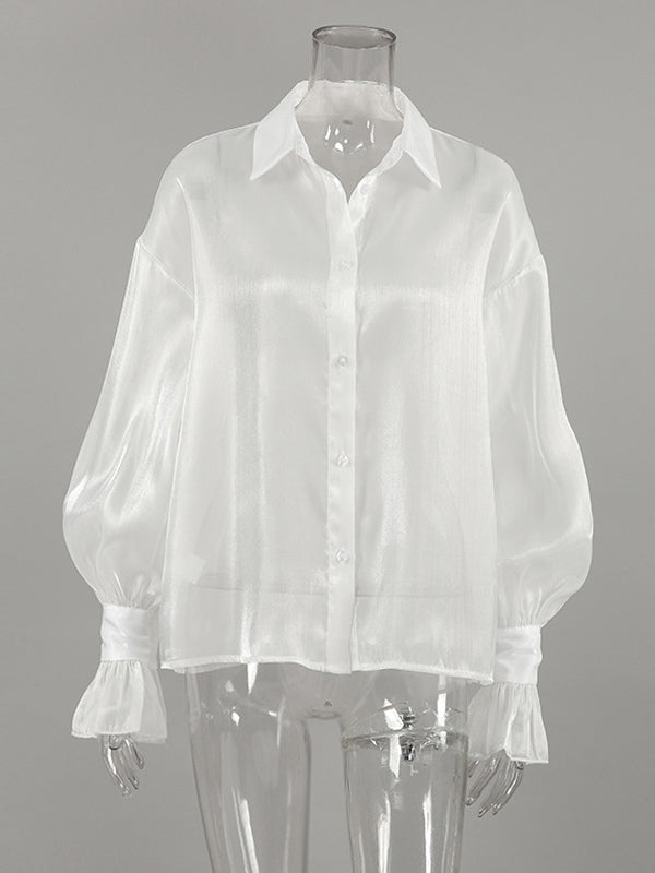 See-through Long Sleeve Shirt Sun Protection Top For Women 2026
