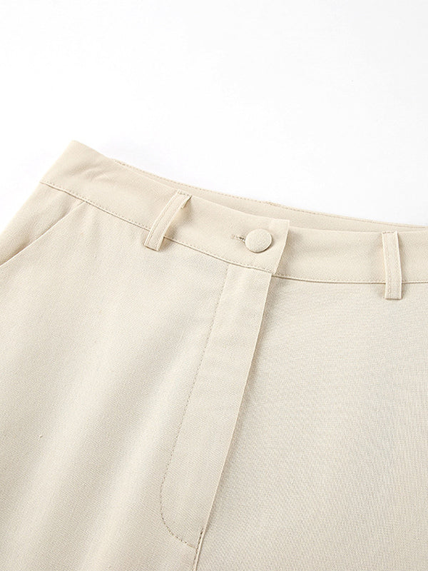 Summer Two Piece Co-ord Set Asymmetrical Top And Straight Pants For Women 2026