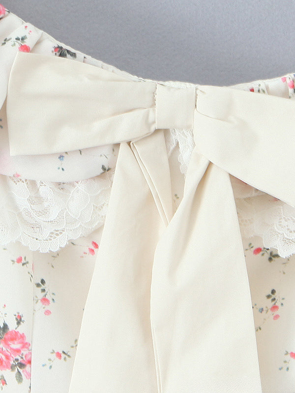 Off Shoulder Floral Mini Dress With Bow Detail For Summer 2026