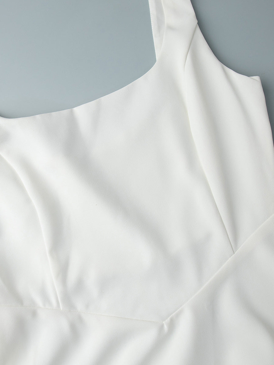 Square Neck Sleeveless A-line Maxi Dress For Summer 2026