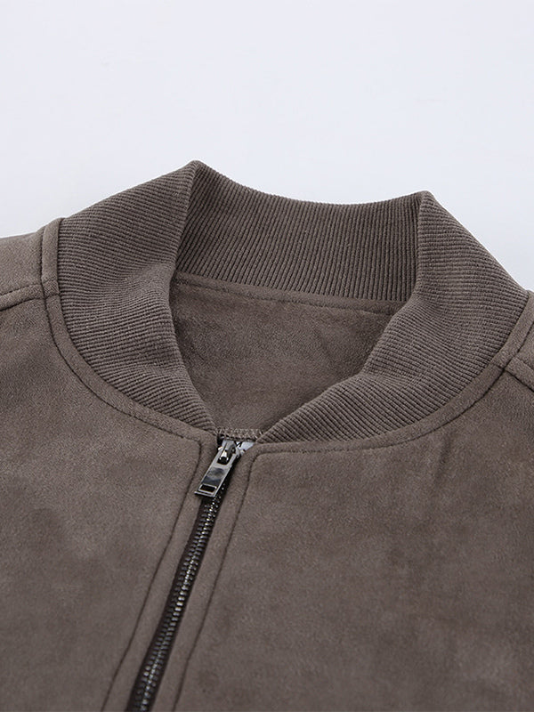 Retro Zip-up Bomber Jacket For A Street Look 2026