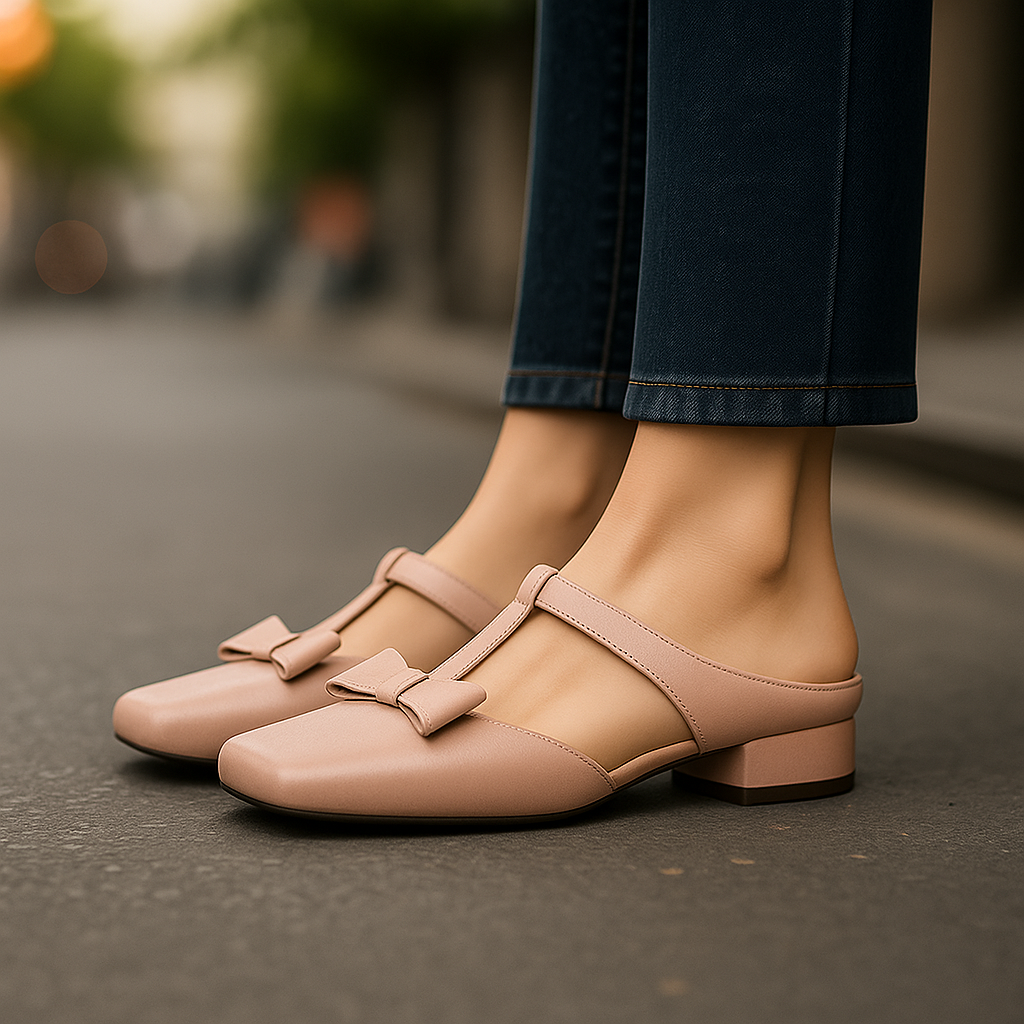 Evelina | Leather Mules