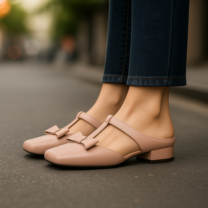 Evelina | Leather Mules