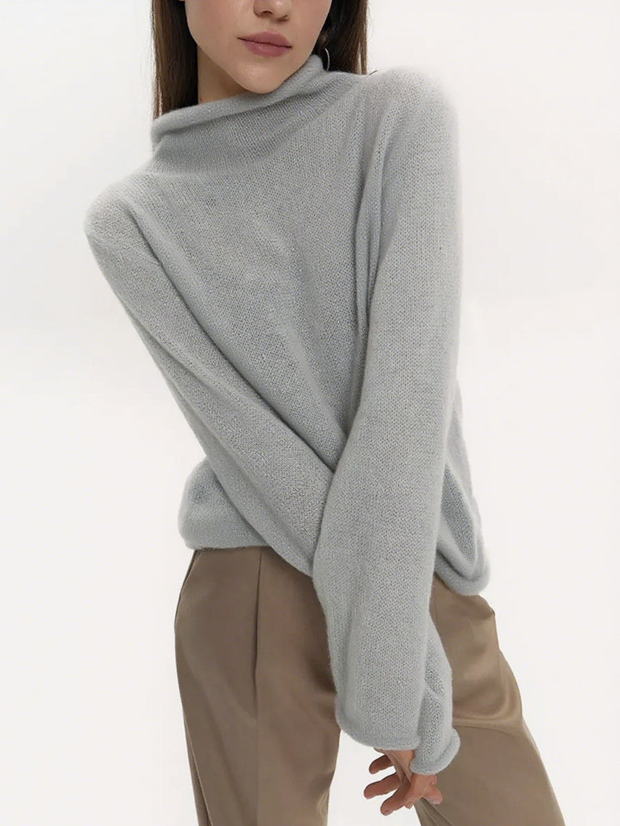 Long Sleeve See-through Knit Tops For Women 2026