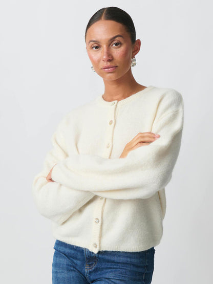 Crewneck Knit Basic Pullover Cardigan For Women 2026