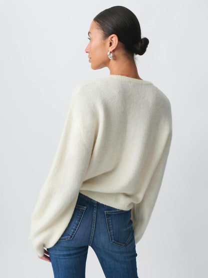 Crewneck Knit Basic Pullover Cardigan For Women 2026