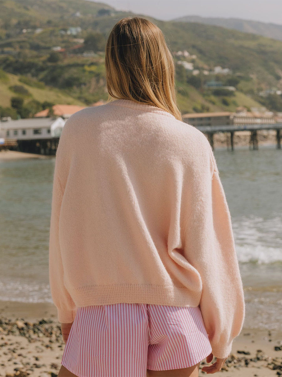 Knitted Cardigan Sweater With Drop Shoulder And Long Sleeve For Women 2026