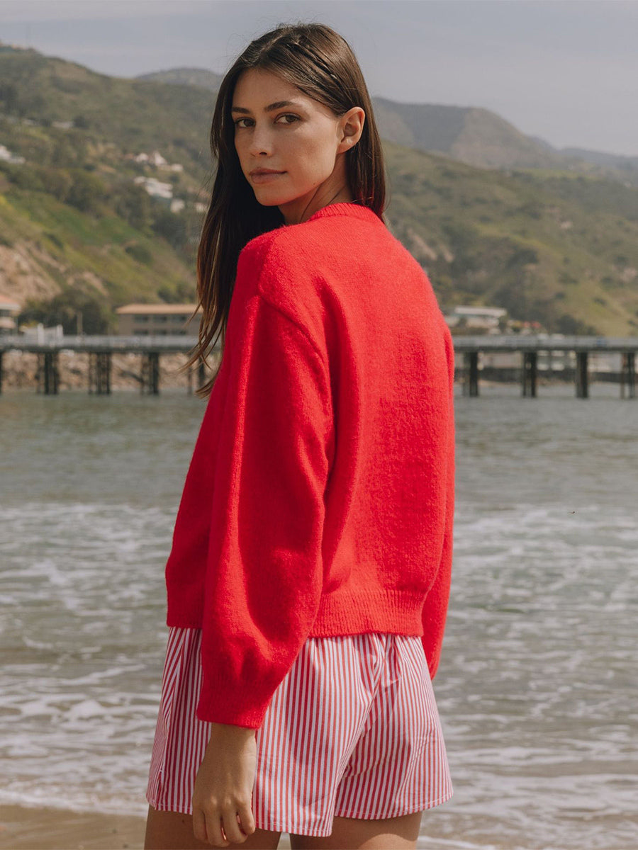 Knitted Cardigan Sweater With Drop Shoulder And Long Sleeve For Women 2026