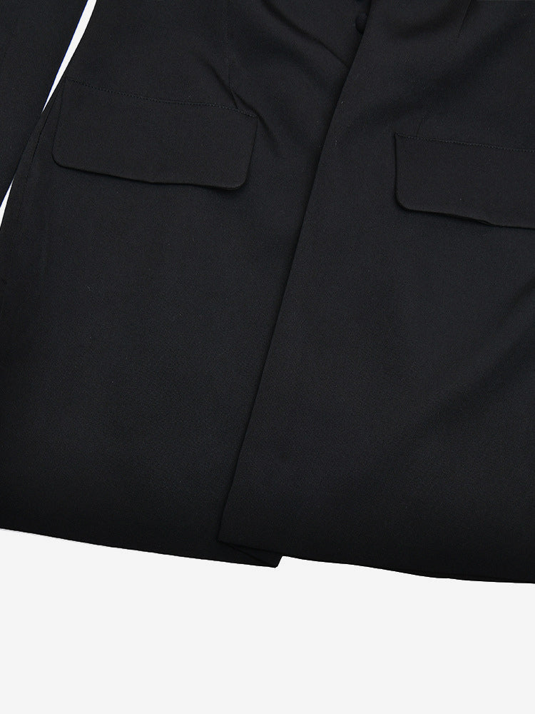 Modern Structured Button Up Slim Blazer Mini Dress For Women 2026