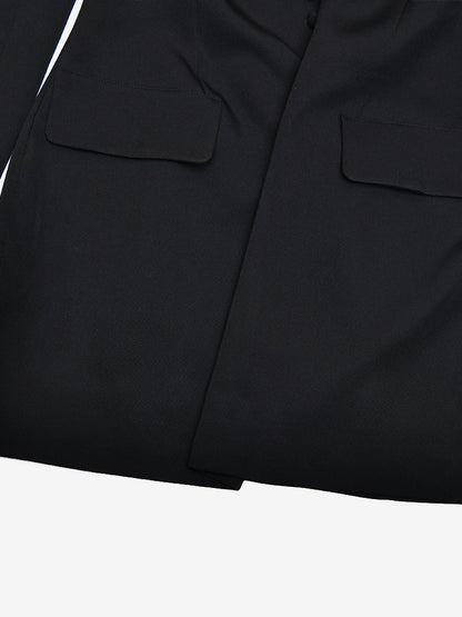 Modern Structured Button Up Slim Blazer Mini Dress For Women 2026