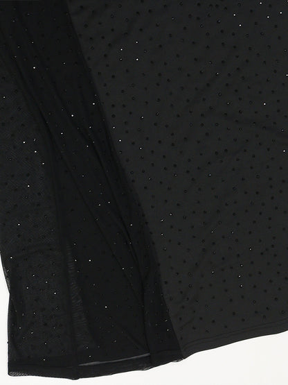 Sheer Side Sequin Sleeveless Bodycon Maxi Party Dress For Women 2026
