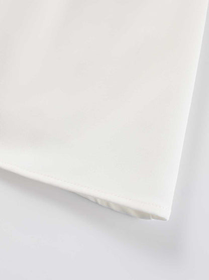 White Sleeveless A-line Flare Mini Dress For Women 2026