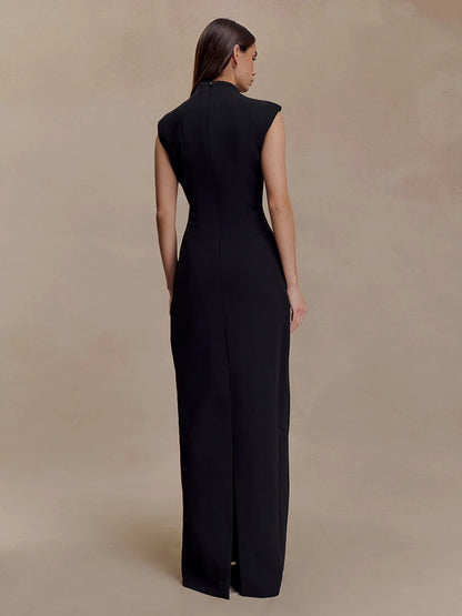 Keyhole Cutout Sleeveless Bodycon Maxi Dress For Women 2026