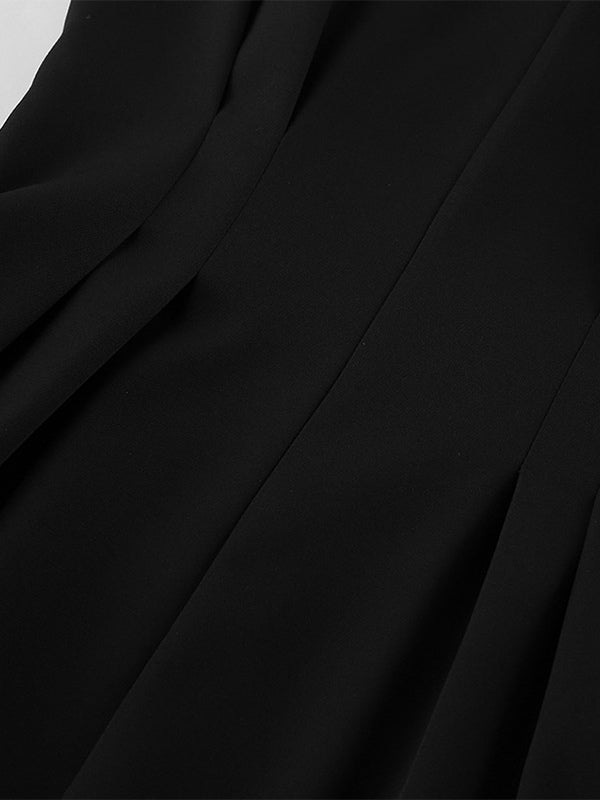 Hourglass Tailored Women's Black Blazer - Structured Shoulder Single-breasted Cinched Jacket - Corporate Core Casual Workwear Outer 2026