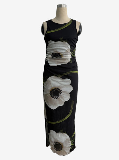 Floral Print Women Maxi Dress - Elegant Ruched Bodycon - 90s Vintage Aesthetic Summer Daily Wear 2026