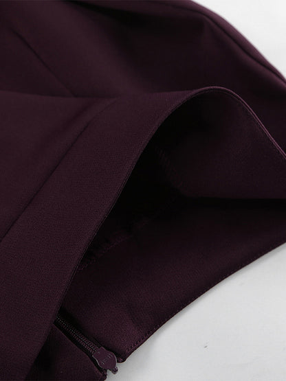 Back Slit Women Maxi Skirt - Elegant High Waist Straight Column - Quiet Luxury Office Wear 2026