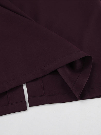 Back Slit Women Maxi Skirt - Elegant High Waist Straight Column - Quiet Luxury Office Wear 2026