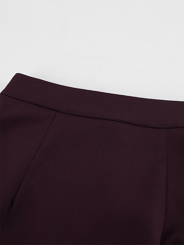 Back Slit Women Maxi Skirt - Elegant High Waist Straight Column - Quiet Luxury Office Wear 2026