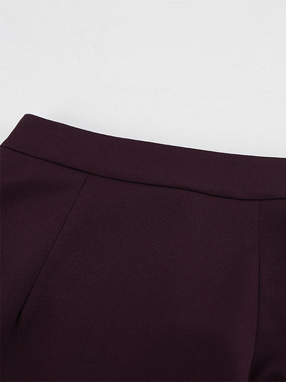 Back Slit Women Maxi Skirt - Elegant High Waist Straight Column - Quiet Luxury Office Wear 2026