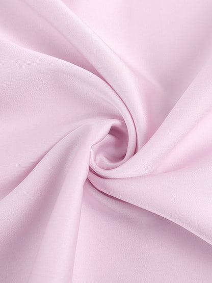 Baby Pink Women Maxi Dress - Elegant Ruffle V-Neck Tie Front Slip - Coquette Aesthetic Summer Vacation Beach Dress 2026