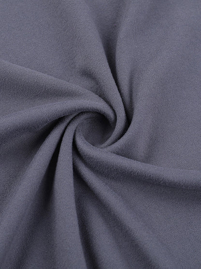 Grey Cowl Neck Women Maxi Dress - Elegant Backless Slim Bodycon - Minimalist Evening Gala 2026