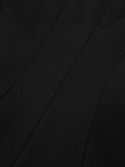 Vintage Peplum Blazer For Women - Puff Sleeve Stand Collar Slim Fit Jacket - Chic Spring Party Outerwear 2026